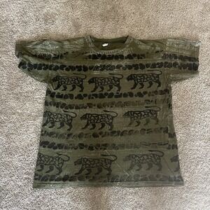 Vintage 90s Nature AOP Shirt Men's Large/XL‎ Animal Print